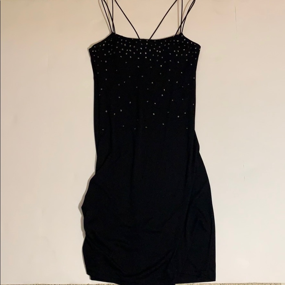 I.N San Francisco Spaghetti Strap lil black dress